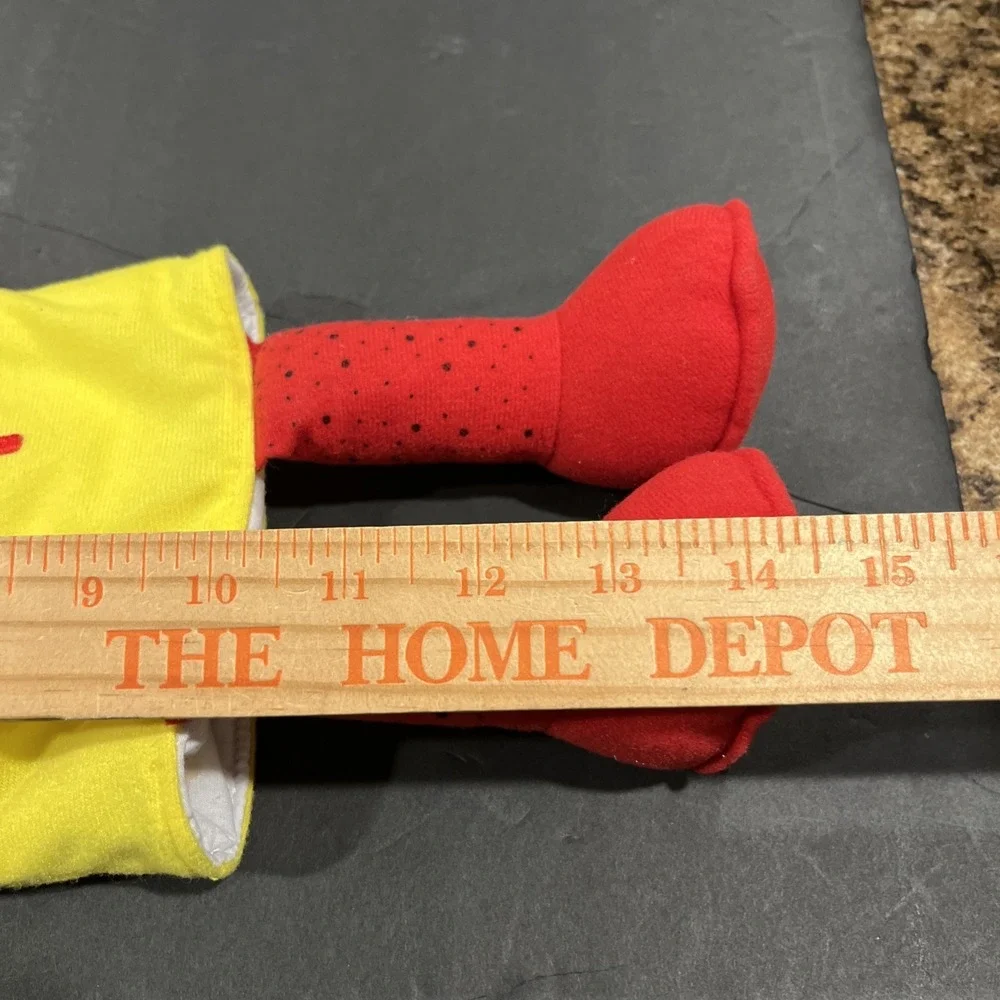 Vintage The Letter People Hand Puppet Plush Mr. H Happy Hair Abrams Learning